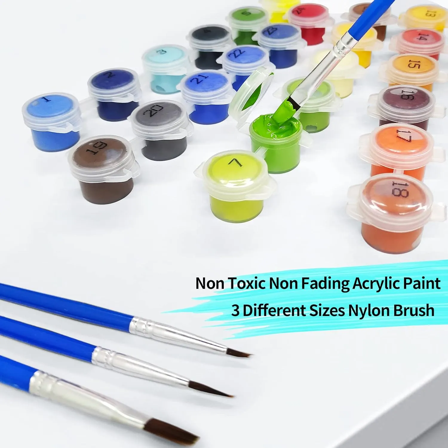 NEW YALKIN DIY Paint by Number for Adult Kit, Beginners for Home Wall Decor 16x20 Inch (Frameless) Beach
