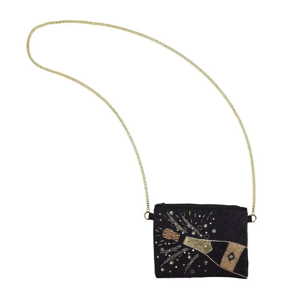 New Years Champagne Embellished Clutch