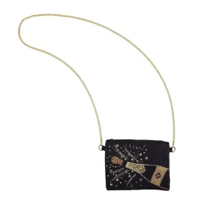 New Years Champagne Embellished Clutch