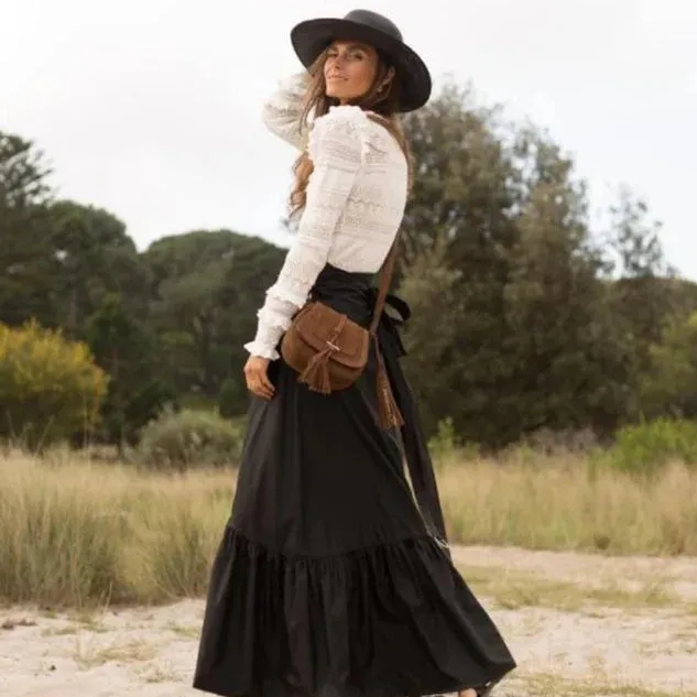 Nikki Williams 'Harriet' Saddle Bag - Tan Suede