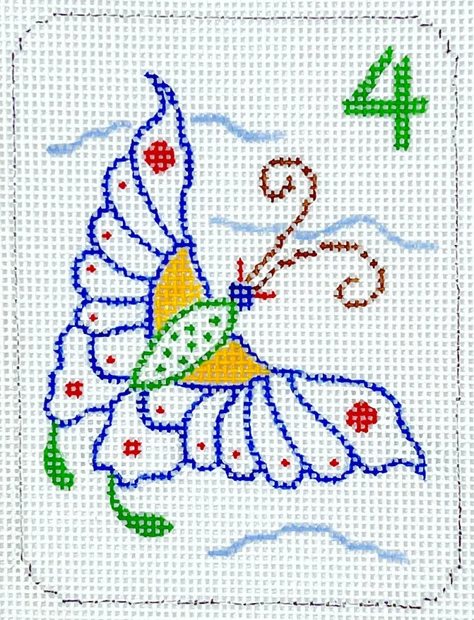 OM-371 Mini Mahjong Tile – Butterfly