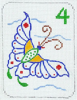 OM-371 Mini Mahjong Tile – Butterfly