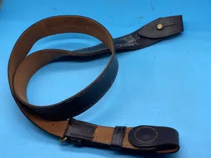 Original British Army Officer's Sam Browne Leather Shoulder Belt Marked 37" Long