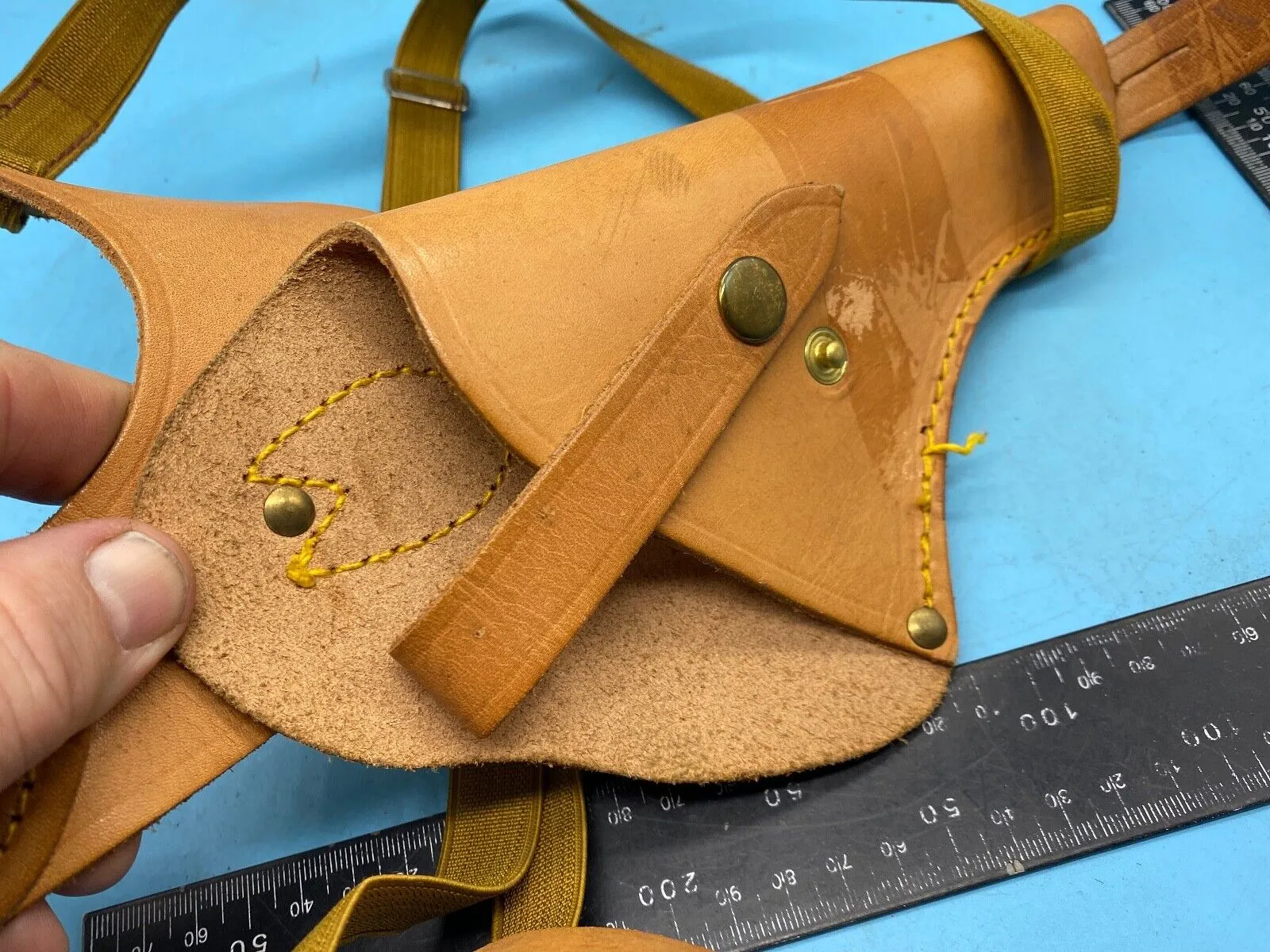 Original Leather Shoulder Holster with Straps in Excellent Condition