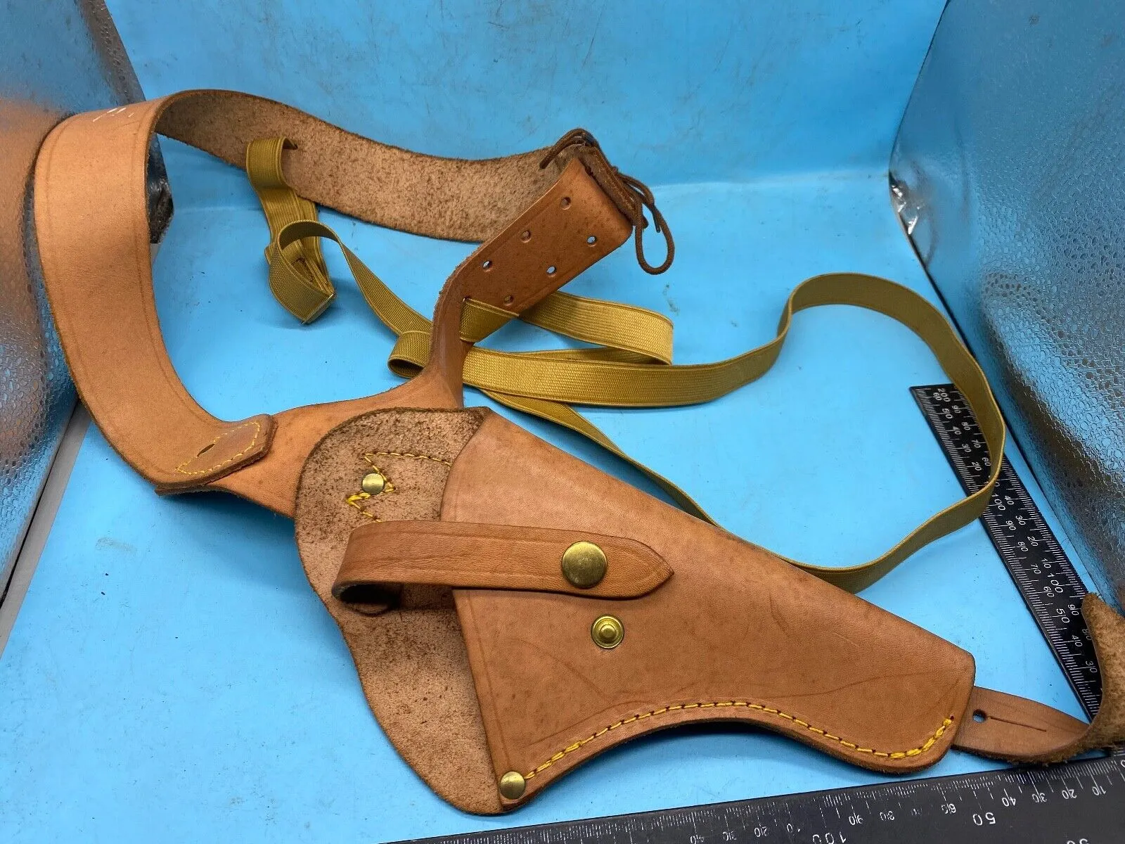 Original Leather Shoulder Holster with Straps in Excellent Condition