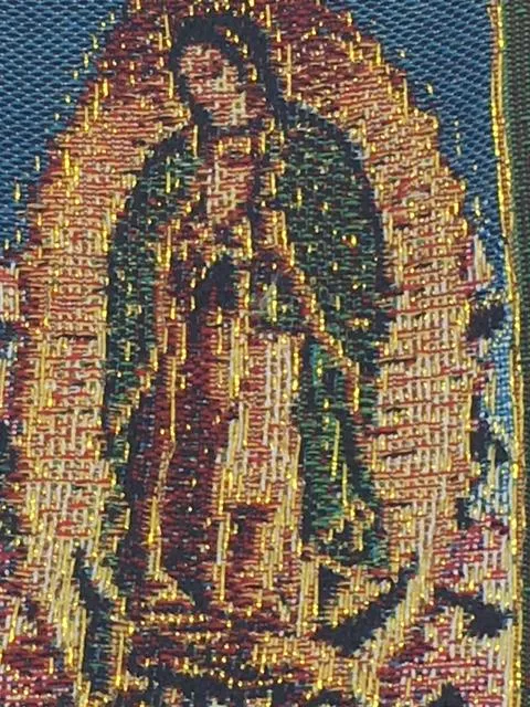 Our Lady of Guadalupe Embroidered Rosary Pouch