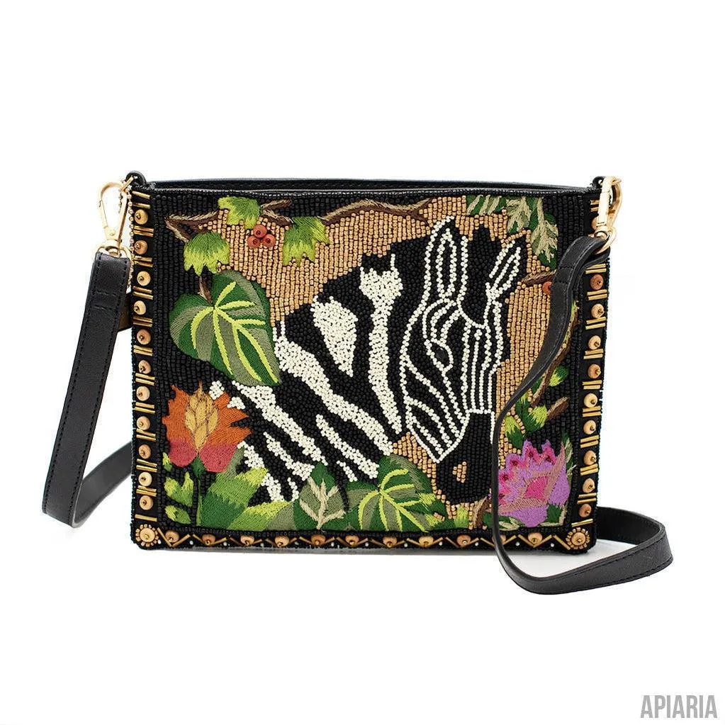 Out of Africa Handbag by Mary Frances, Hand beaded and embroidered