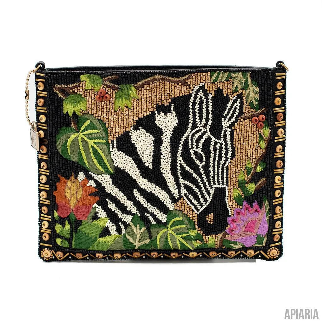 Out of Africa Handbag by Mary Frances, Hand beaded and embroidered