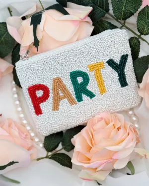 Party Time Beaded Coin Pouch