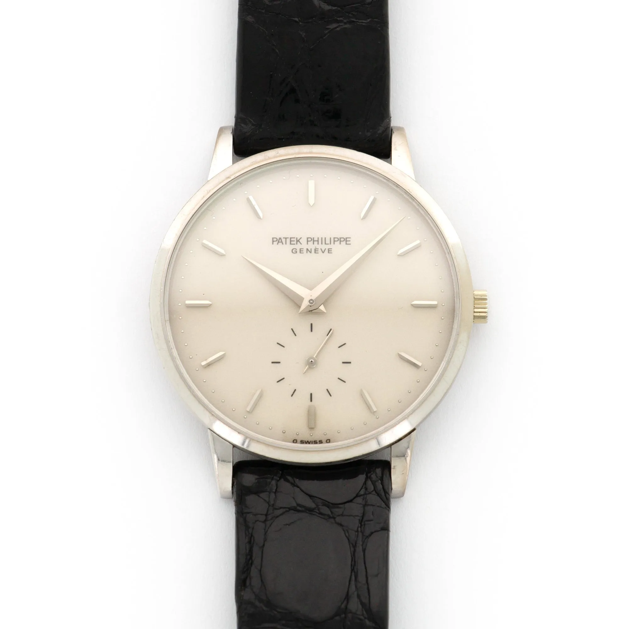Patek Philippe Calatrava White Gold on Strap Ref. 3893