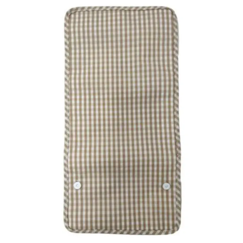 Personalized Nylon Beige Gingham Mini Hang Around