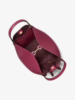 Phoebe Large Faux Leather Bucket Bag