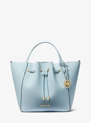 Phoebe Large Faux Leather Bucket Bag