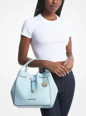 Phoebe Large Faux Leather Bucket Bag