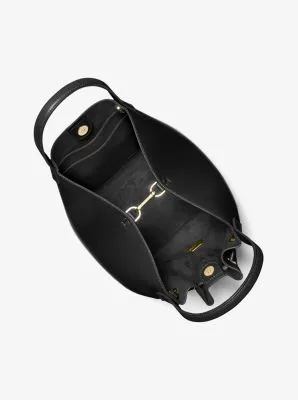 Phoebe Large Faux Leather Bucket Bag