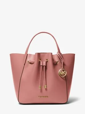 Phoebe Large Faux Leather Bucket Bag