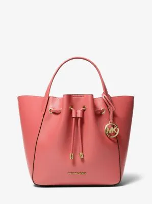 Phoebe Large Faux Leather Bucket Bag