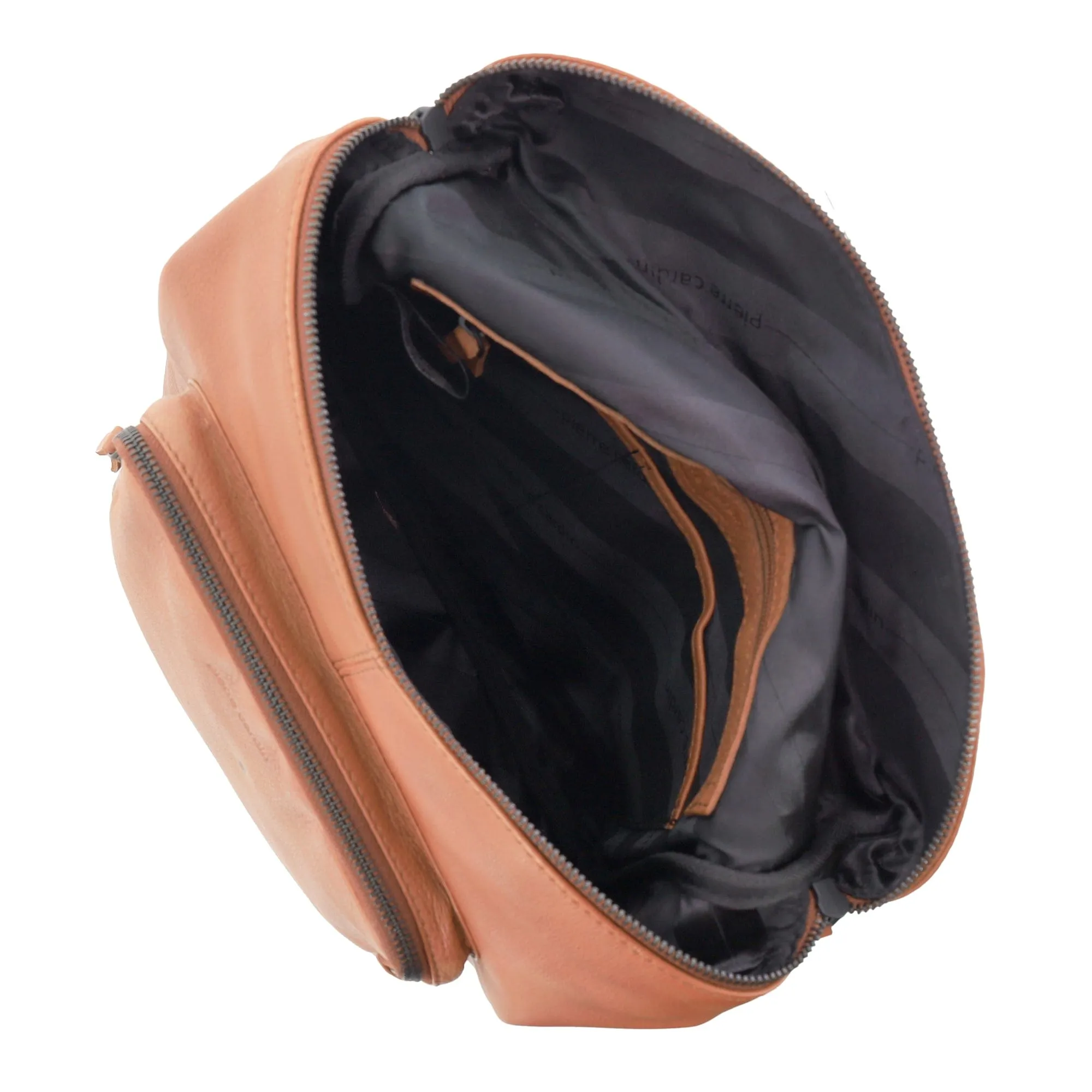Pierre Cardin Leather Women's Backpack in Cognac