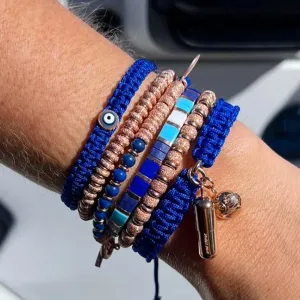 Pink Blue Bracelet Combination