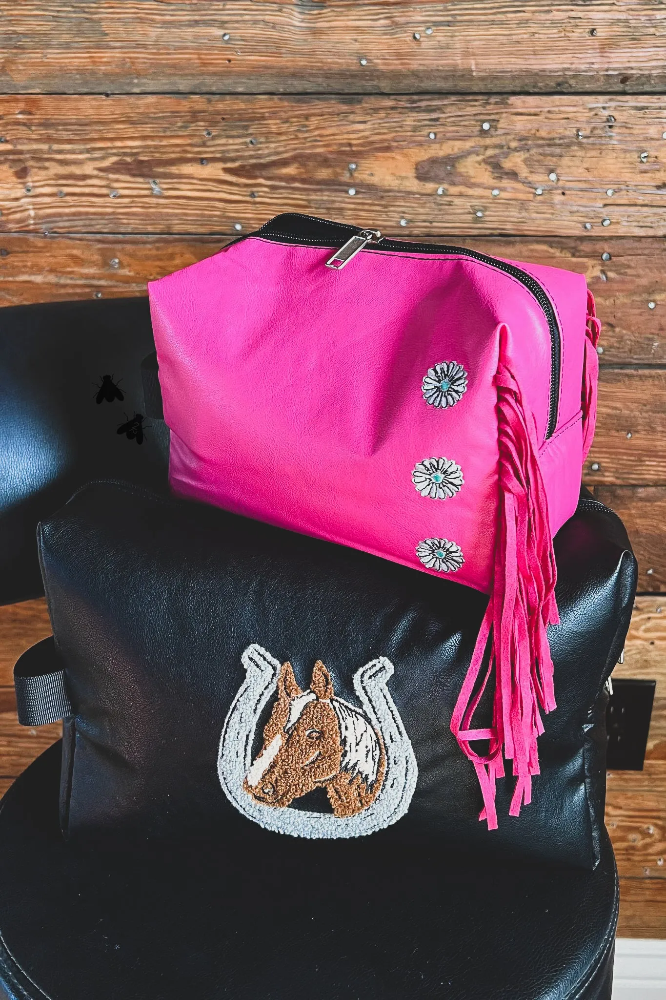 Pink Fringe Travel Pouch