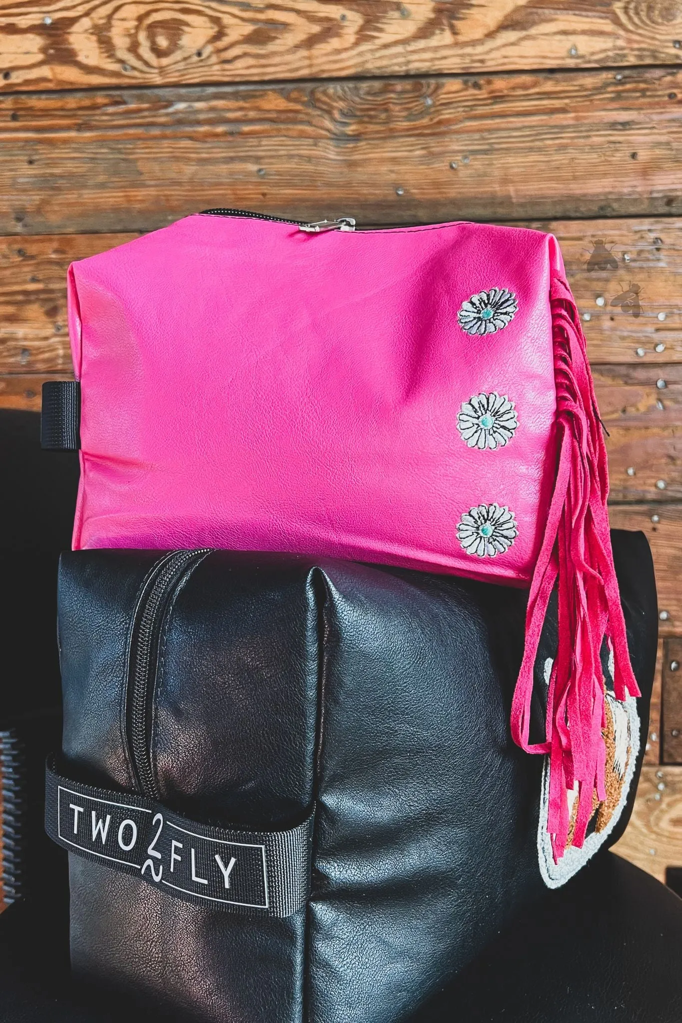 Pink Fringe Travel Pouch
