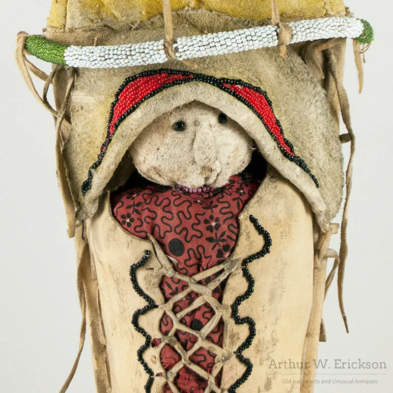 Plateau Beaded Cradle Board Doll