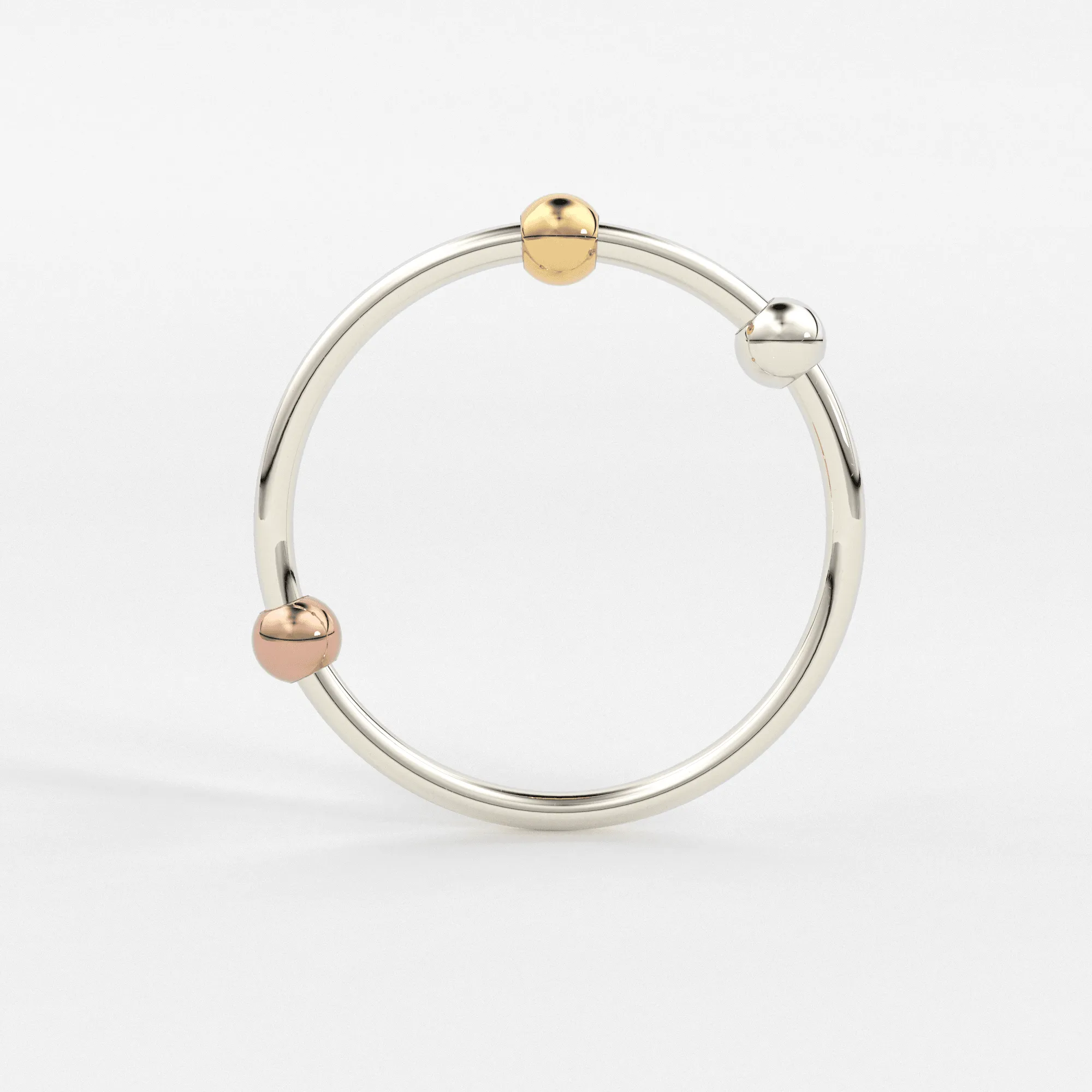 Playful Bead Stacking Ring / 14k Gold Spinning Ring / Anxiety Ring / Dainty Gold Ring / Thin Stacking Ring / Tiny Gold Ring / Abacus Ring