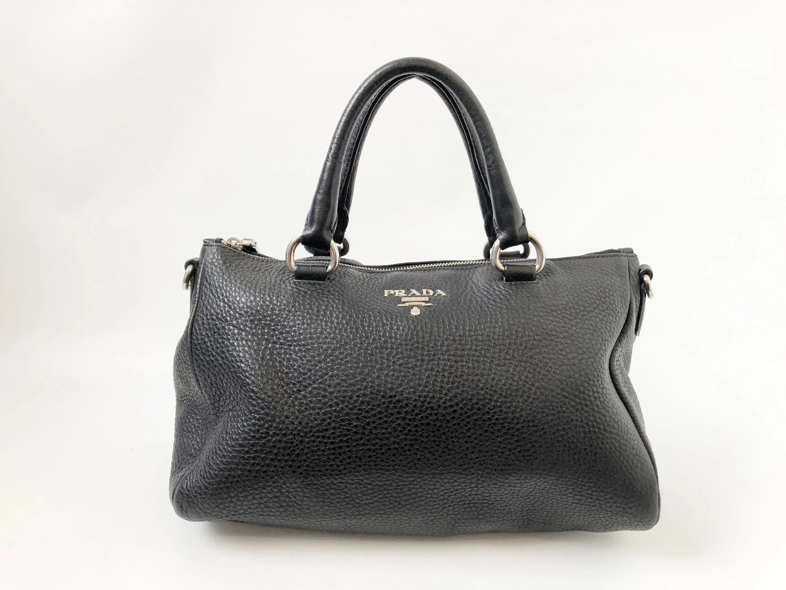 Prada Daino Satchel W/Removable Strap