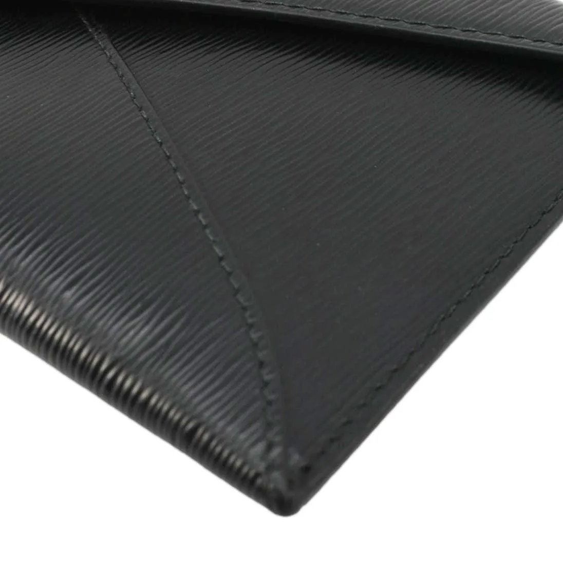 PRADA  Envelope Vitello Leather Wallet Black