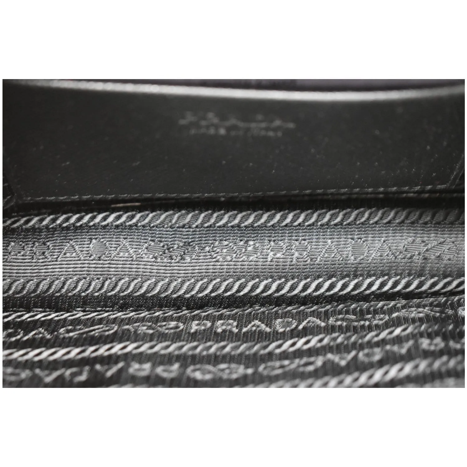 PRADA Saffiano Leather Phone Pouch Bag Black - 10% OFF