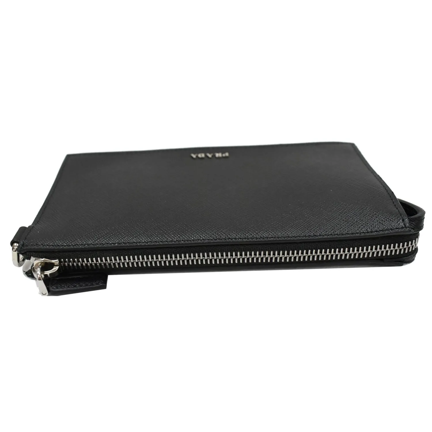 PRADA Saffiano Leather Phone Pouch Bag Black - 10% OFF