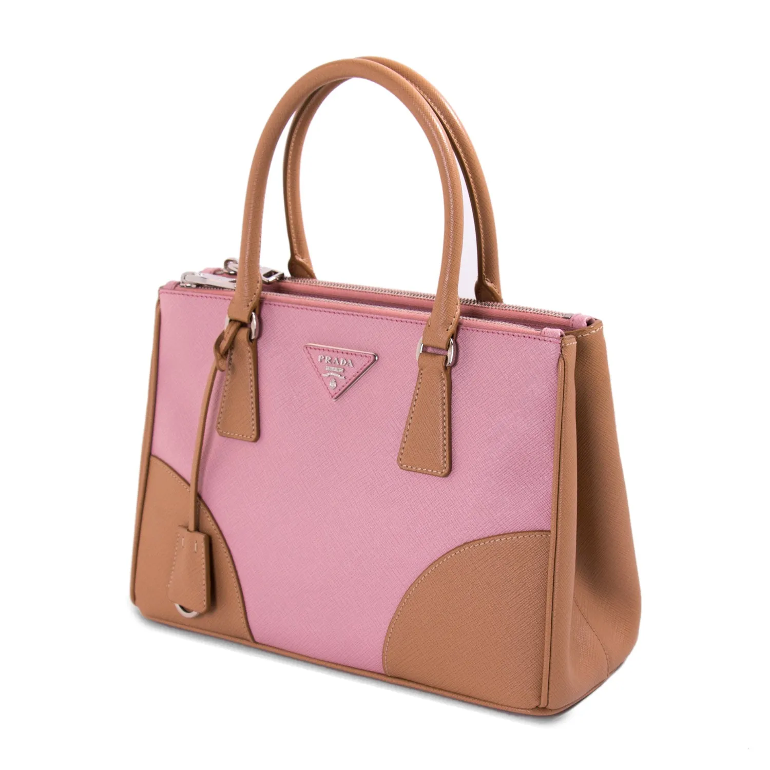 Prada Saffiano Lux Galleria Double Zip Tote
