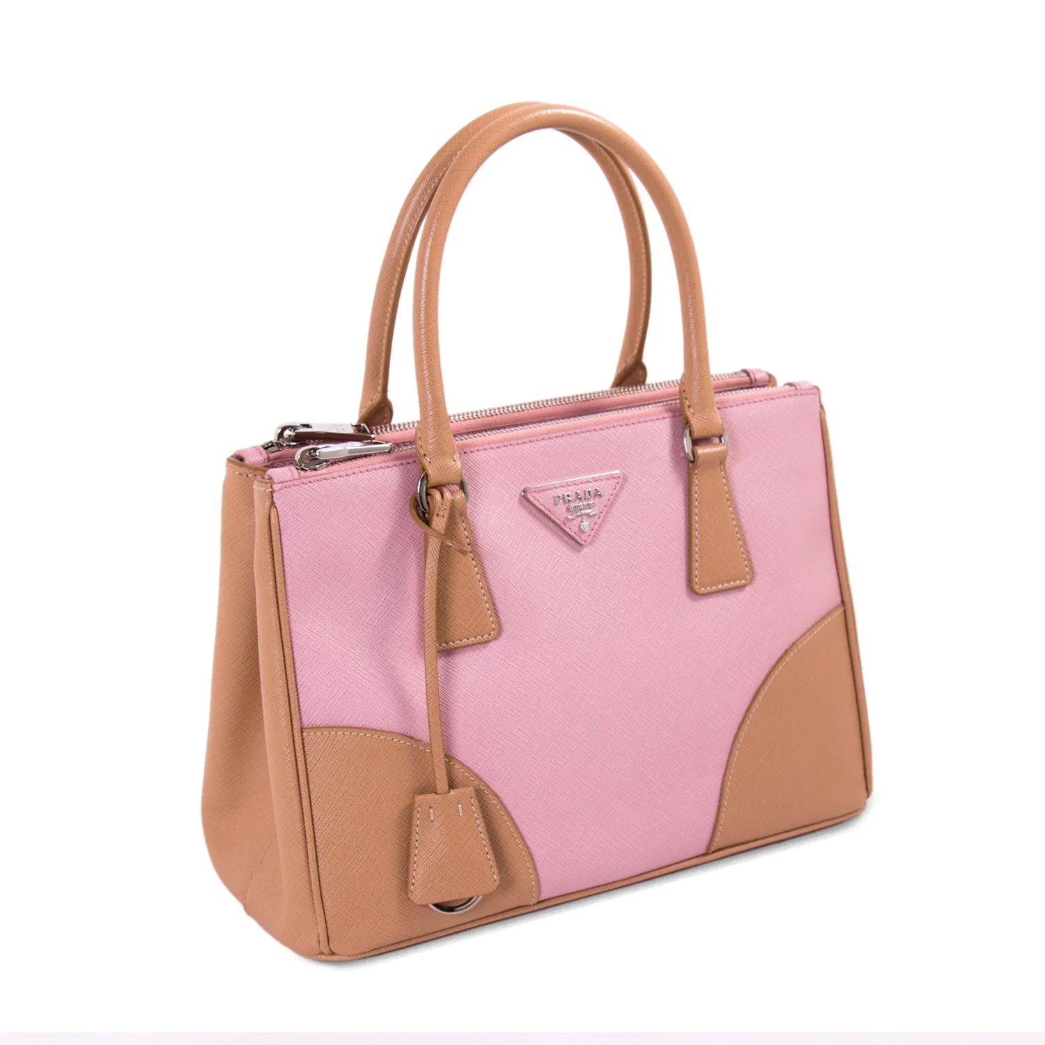 Prada Saffiano Lux Galleria Double Zip Tote