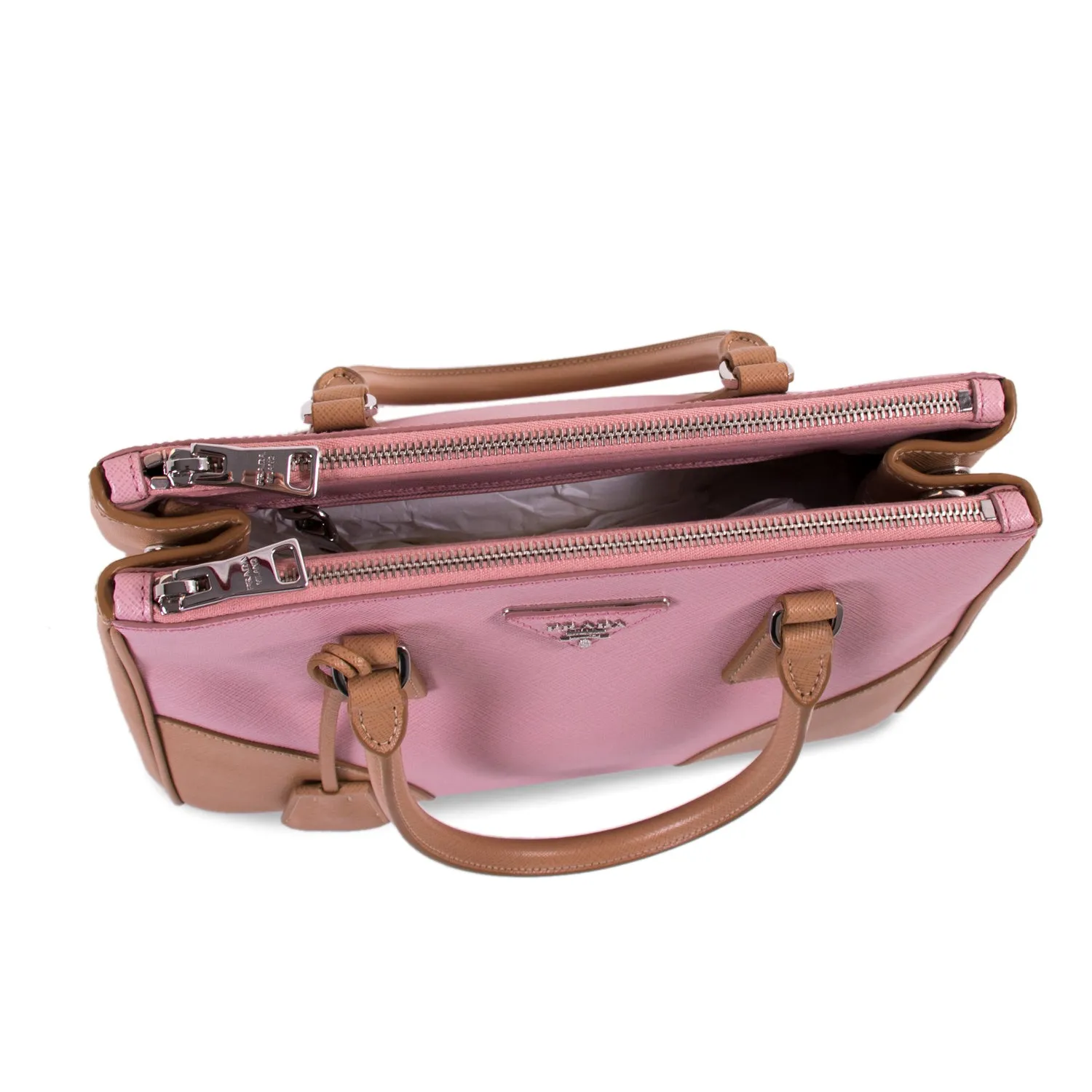 Prada Saffiano Lux Galleria Double Zip Tote