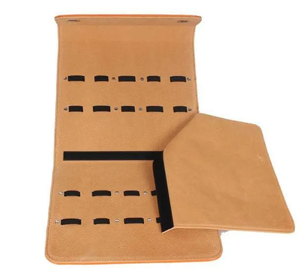 Premium JP Leather Scissor Case: 10 Piece Scissor Protector