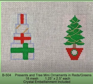 Presents & Tree Mini Ornaments