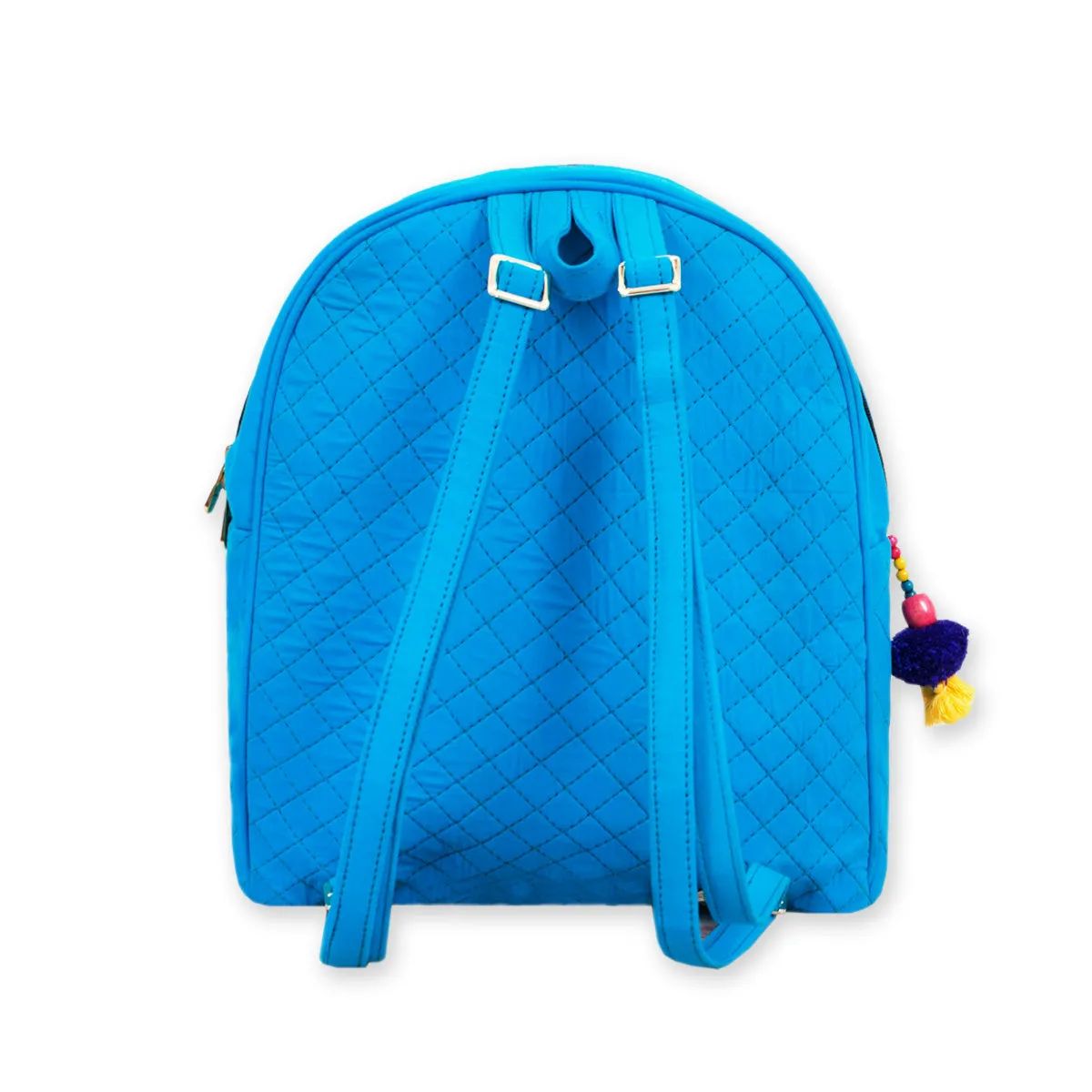 Printed Backpack- Blue Garden
