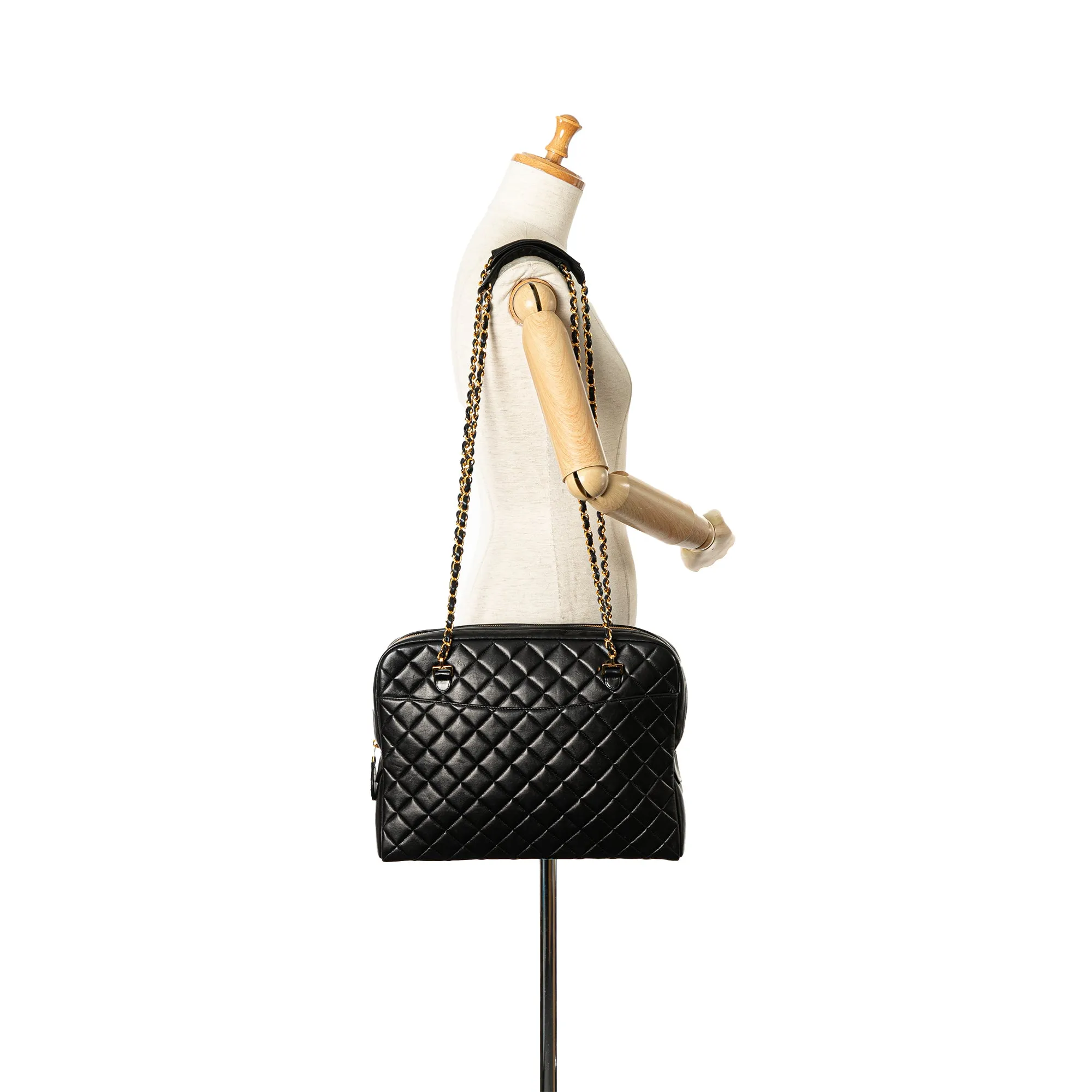 Quilted Lambskin Chain Shoulder Bag