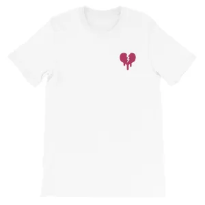 "Broken Heart" Short-Sleeve Unisex T-Shirt designed by Hero.