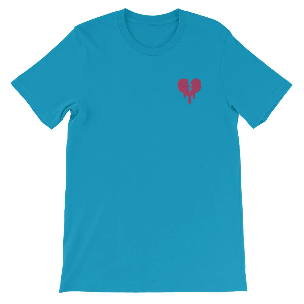 "Broken Heart" Short-Sleeve Unisex T-Shirt designed by Hero.