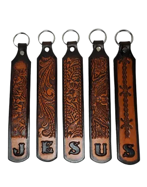 "The 1975" Initial Leather Keychain