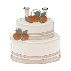 Rachie Backpack | Cake | Off White Metallic Leather
