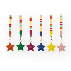 Rare Rabbit Star Struck Leather Strap & Keychain