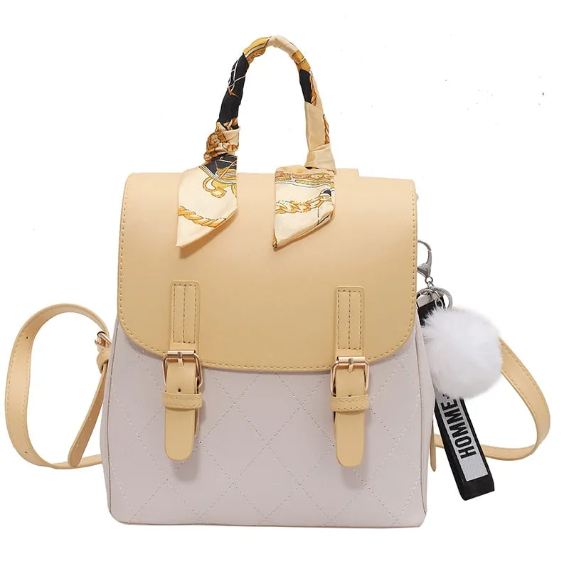 Realaiot Female Backpack for Women Leather Backpacks Multifunction Women Travel Backpack Sac A Dos Femme School Bags for Teenage Girls