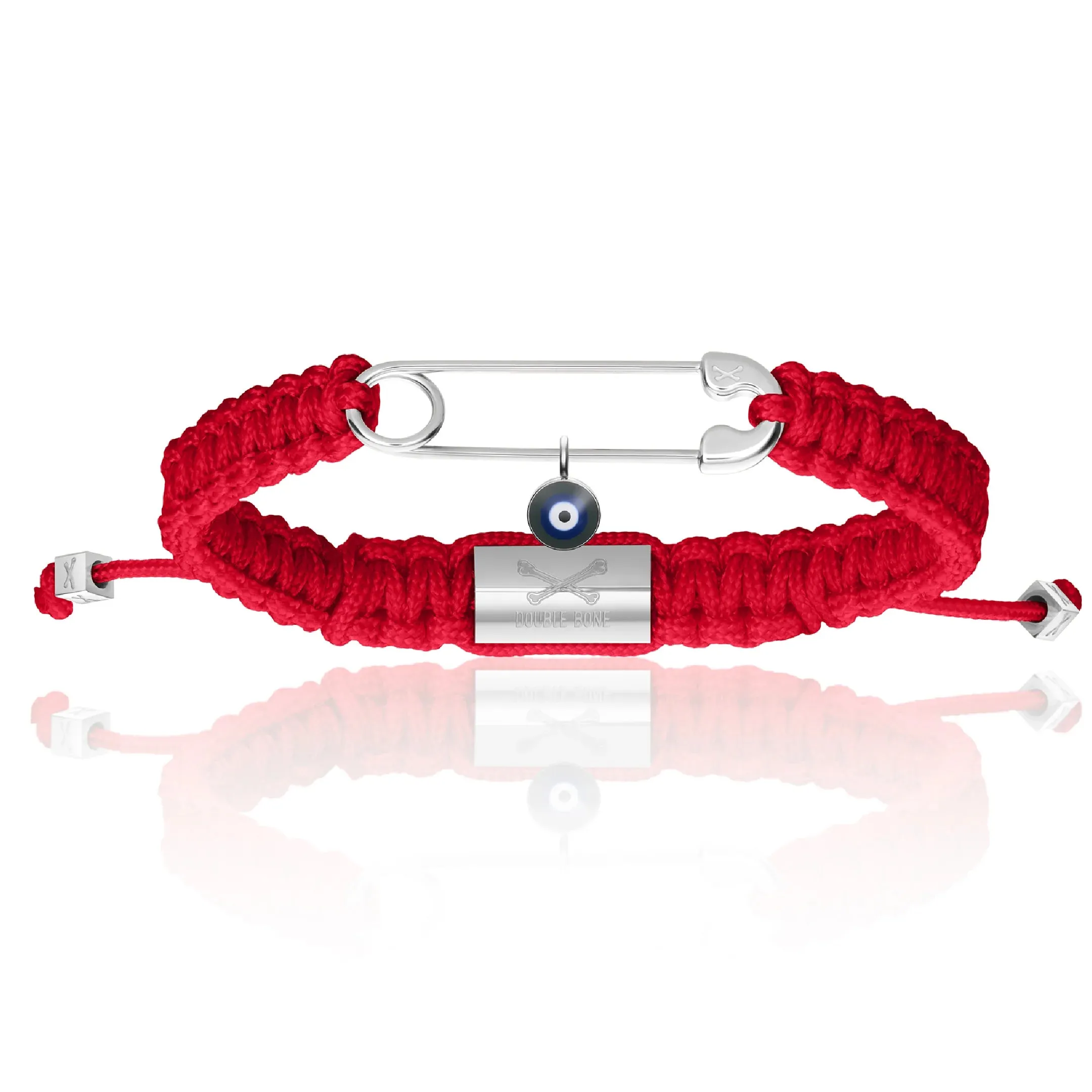 Red Silver Plyester Combination