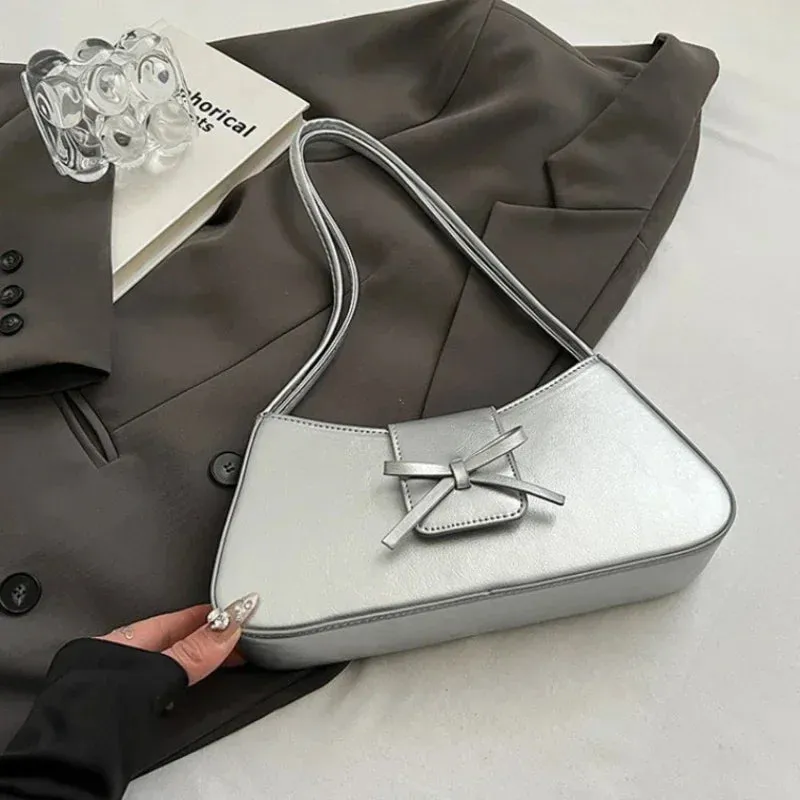 Retro Spring PU Leather Underarm Shoulder Bag