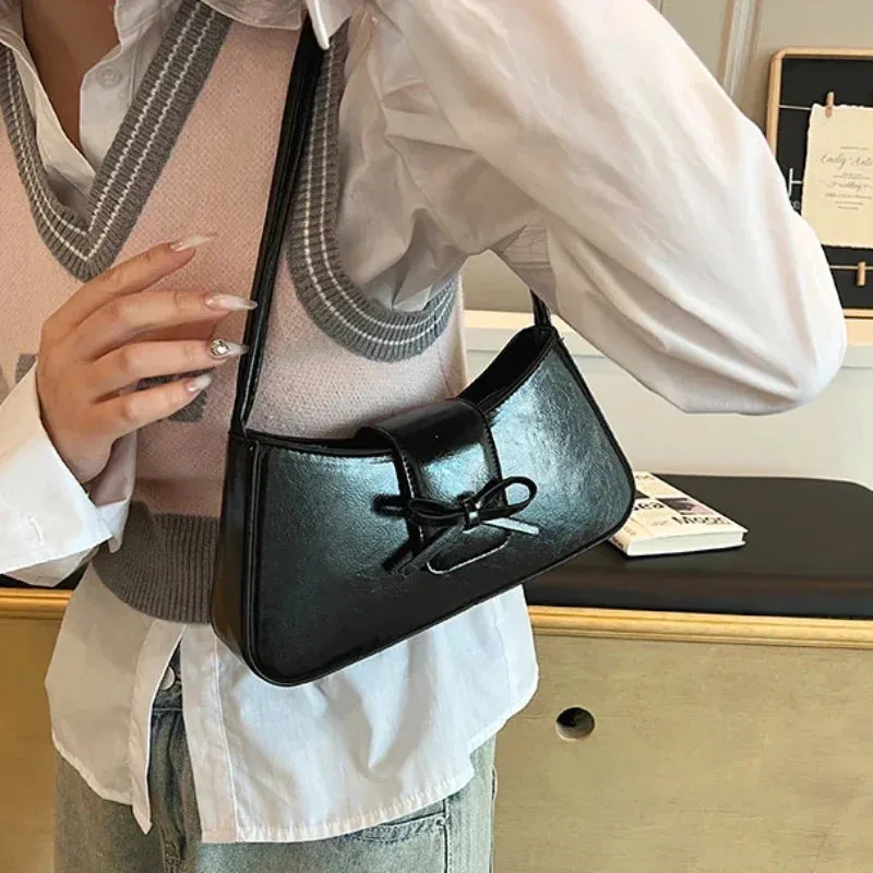 Retro Spring PU Leather Underarm Shoulder Bag