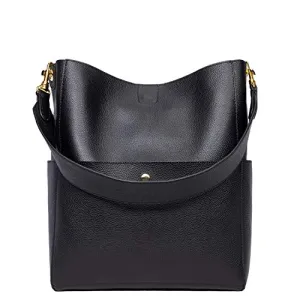 RFID Genuine Soft Leather Designer Handbags Womens Bucket Tote Purses Crossbody Shoulder Bag