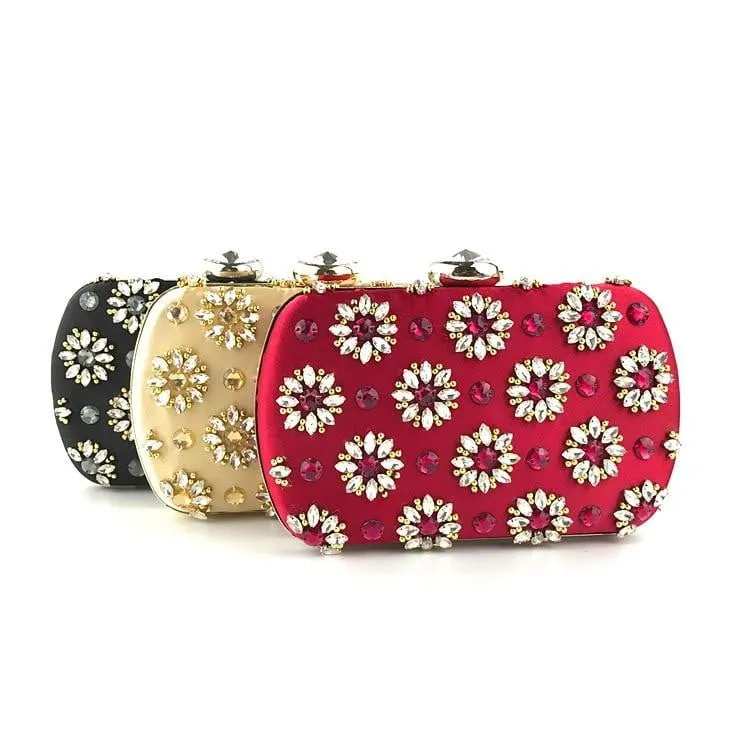 Rhinestone Evening Bags Luxury Beaded Wedding Clutches