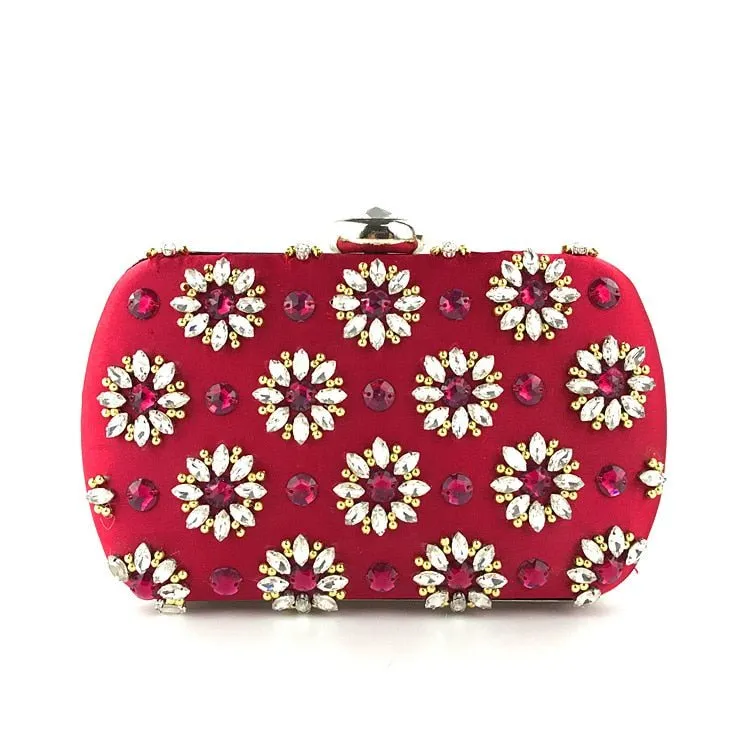 Rhinestone Evening Bags Luxury Beaded Wedding Clutches